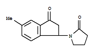 2-Pyrrolidinone,1-(2,3-dihydro-5-methyl-3-oxo-1h-inden-1-yl)-(9ci)Structure,828267-63-6Structure 2-Pyrrolidinone,1-(2,3-dihydro-5-methyl-3-oxo-1h-inden-1-yl)-(9ci) Structure,828267-63-6Structure