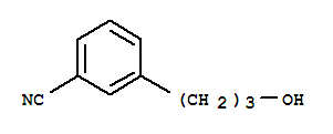 3-(3-羥基丙基)苯甲腈結(jié)構(gòu)式_83101-13-7結(jié)構(gòu)式