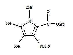 1H-pyrrole-2-carboxylicacid,3-amino-1,4,5-trimethyl-,ethylester(9ci)Structure,83621-76-5Structure 1H-pyrrole-2-carboxylicacid,3-amino-1,4,5-trimethyl-,ethylester(9ci) Structure,83621-76-5Structure