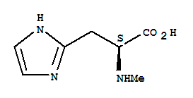 1H-imidazole-2-propanoic acid, -alpha--(methylamino)-, (-alpha-s)- (9ci) Structure,841203-66-5Structure