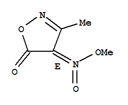 (e)-(9ci)-3-甲基-4-(甲基-aci-硝基)-,5(4H)-異噁唑酮結(jié)構(gòu)式_84735-86-4結(jié)構(gòu)式