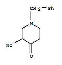 4-氧代-1-(苯基甲基)-3-哌啶甲腈結(jié)構(gòu)式_85277-12-9結(jié)構(gòu)式