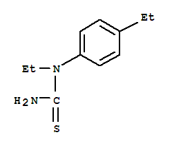 Urea, 1-ethyl-1-(p-ethylphenyl)-2-thio- (4ci)Structure,854655-80-4Structure Urea, 1-ethyl-1-(p-ethylphenyl)-2-thio- (4ci) Structure,854655-80-4Structure