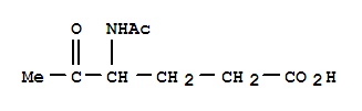 Hexanoic acid,4-acetamido-5-oxo-(5ci)Structure,856348-58-8Structure Hexanoic acid,4-acetamido-5-oxo-(5ci) Structure,856348-58-8Structure