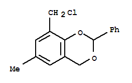 1,3-Benzodioxan,8-(chloromethyl)-6-methyl-2-phenyl-(4ci)Structure,856356-45-1Structure 1,3-Benzodioxan,8-(chloromethyl)-6-methyl-2-phenyl-(4ci) Structure,856356-45-1Structure