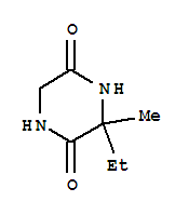 2,5-Piperazinedione,3-ethyl-3-methyl-Structure,856845-83-5Structure 2,5-Piperazinedione,3-ethyl-3-methyl- Structure,856845-83-5Structure