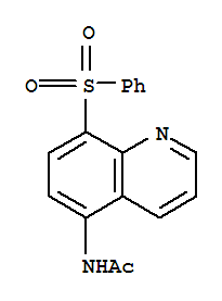(4CI)-5-乙酰氨基-8-(苯基磺?；?-喹啉結(jié)構(gòu)式_858277-12-0結(jié)構(gòu)式