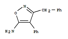 Isoxazole, 5-amino-3-benzyl-4-phenyl-(5ci) Structure,860371-56-8Structure