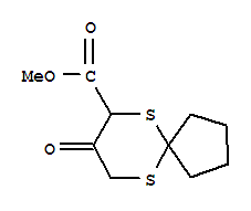 8-氧代-6,10-二硫雜-螺[4.5]癸烷-7-羧酸甲酯結(jié)構(gòu)式_864685-21-2結(jié)構(gòu)式