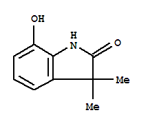 2H-indol-2-one,1,3-dihydro-7-hydroxy-3,3-dimethyl-(9ci)Structure,87234-74-0Structure 2H-indol-2-one,1,3-dihydro-7-hydroxy-3,3-dimethyl-(9ci) Structure,87234-74-0Structure