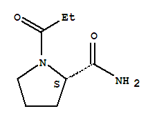 2-Pyrrolidinecarboxamide,1-(1-oxopropyl)-,(s)-(9ci) Structure,87892-79-3Structure