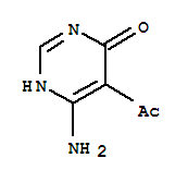 Ketone, 4-amino-6-hydroxy-5-pyrimidinyl methyl (7ci) Structure,88394-02-9Structure