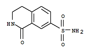 1-氧代-1,2,3,4-四氫異喹啉-7-磺酸酰胺結(jié)構(gòu)式_885273-77-8結(jié)構(gòu)式