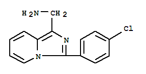 3-(4-Chlorophenyl)imidazo[1,5-a]pyridine-1-methanamine Structure,885276-35-7Structure