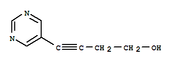 3-Butyn-1-ol ,4-(5-pyrimidinyl)- (9ci)Structure,88940-56-1Structure 3-Butyn-1-ol ,4-(5-pyrimidinyl)- (9ci) Structure,88940-56-1Structure