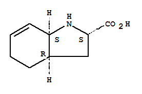 (2S,3ar,7as)-(2-alpha-,3a-alpha-,7a-alpha)-2,3,3a,4,5,7a-六氫-1H-吲哚-2-羧酸結(jié)構(gòu)式_89105-40-8結(jié)構(gòu)式