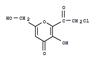 (7ci)-2-(氯乙?；?-3-羥基-6-(羥基甲基)-4H-吡喃-4-酮結(jié)構(gòu)式_89938-66-9結(jié)構(gòu)式