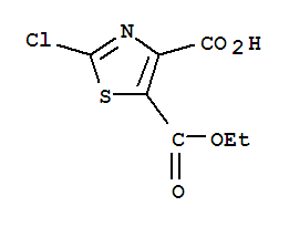 2-Chloro-5-(ethoxycarbonyl)-1,3-thiazole-4-carboxylic acidStructure,907545-80-6Structure 2-Chloro-5-(ethoxycarbonyl)-1,3-thiazole-4-carboxylic acid Structure,907545-80-6Structure