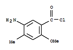 (9ci)-5-氨基-2-甲氧基-4-甲基-苯甲酰氯結構式_90763-49-8結構式