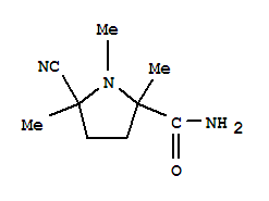 2-Pyrrolidinecarboxamide,5-cyano-1,2,5-trimethyl-(7ci)Structure,90768-60-8Structure 2-Pyrrolidinecarboxamide,5-cyano-1,2,5-trimethyl-(7ci) Structure,90768-60-8Structure