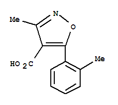 4-Isoxazolecarboxylicacid,3-methyl-5-o-tolyl-(7ci)Structure,91569-56-1Structure 4-Isoxazolecarboxylicacid,3-methyl-5-o-tolyl-(7ci) Structure,91569-56-1Structure