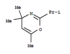 4H-1,3-oxazine,2-isopropyl-4,4,6-trimethyl-(7ci)Structure,91716-74-4Structure 4H-1,3-oxazine,2-isopropyl-4,4,6-trimethyl-(7ci) Structure,91716-74-4Structure