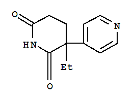(+/-) 3-Ethyl-3-(4-pyridinyl)-2,6-piperidinedioneStructure,92788-10-8Structure (+/-) 3-Ethyl-3-(4-pyridinyl)-2,6-piperidinedione Structure,92788-10-8Structure