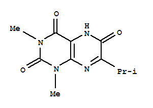 1,5-二氫-1,3-二甲基-7-(1-甲基乙基)-2,4,6(3H)-蝶啶三酮結(jié)構(gòu)式_928336-45-2結(jié)構(gòu)式