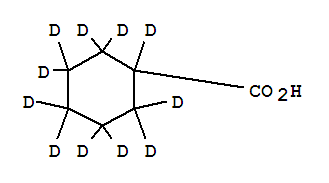 環(huán)己甲酸-D11結(jié)構(gòu)式_93131-16-9結(jié)構(gòu)式