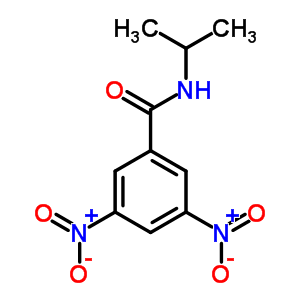 Benzamide,n-(1-methylethyl)-3,5-dinitro-Structure,10056-19-6Structure Benzamide,n-(1-methylethyl)-3,5-dinitro- Structure,10056-19-6Structure