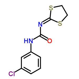 Urea,n-(3-chlorophenyl)-n-1,3-dithiolan-2-ylidene-Structure,10191-80-7Structure Urea,n-(3-chlorophenyl)-n-1,3-dithiolan-2-ylidene- Structure,10191-80-7Structure