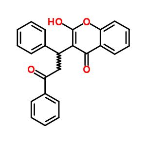 4-羥基-3-(3-氧代-1,3-二苯基丙基)-2H-1-苯并吡喃-2-酮結(jié)構(gòu)式_10475-15-7結(jié)構(gòu)式