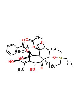 7-O-(三乙基硅烷基)-10-去乙?；鶟{果赤霉素III結(jié)構(gòu)式_115437-18-8結(jié)構(gòu)式