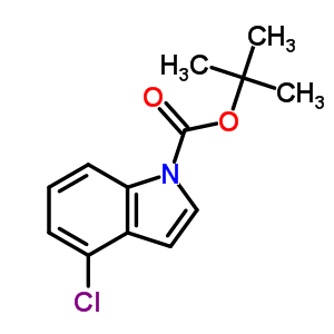 N-(boc)-4-氯吲哚結(jié)構(gòu)式_129822-46-4結(jié)構(gòu)式