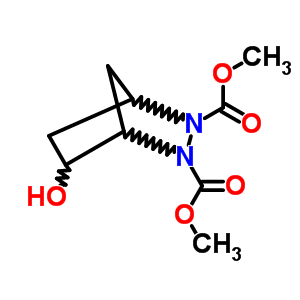 2-羥基-5,6-二氮雜雙環(huán)[2.2.1]庚烷-5,6-二羧酸二甲酯結(jié)構(gòu)式_13385-30-3結(jié)構(gòu)式