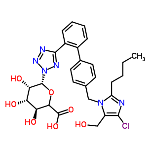 氯沙坦N2葡糖苷酸結(jié)構(gòu)式_138584-35-7結(jié)構(gòu)式