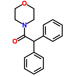 1-(4-嗎啉)-2,2-二苯基-乙酮結(jié)構(gòu)式_14135-68-3結(jié)構(gòu)式