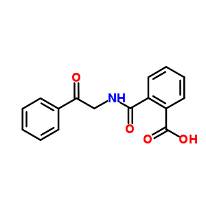2-{[(2-氧代-2-苯基乙基)氨基]羰基}苯甲酸結(jié)構(gòu)式_14498-33-0結(jié)構(gòu)式