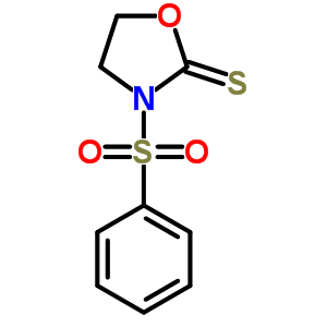 3-(苯基磺酰基)-2-噁唑啉硫酮結(jié)構(gòu)式_14627-86-2結(jié)構(gòu)式