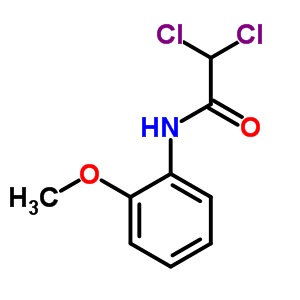 Acetamide,2,2-dichloro-n-(2-methoxyphenyl)-Structure,14676-37-0Structure Acetamide,2,2-dichloro-n-(2-methoxyphenyl)- Structure,14676-37-0Structure