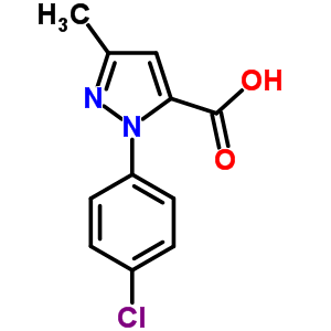 2-(4-Chloro-phenyl)-5-methyl-2h-pyrazole-3-carboxylic acid Structure,15943-84-7Structure