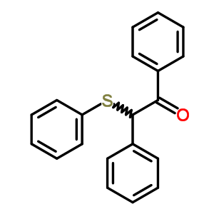 1,2-二苯基-2-(苯基硫代)-乙酮結構式_16222-09-6結構式