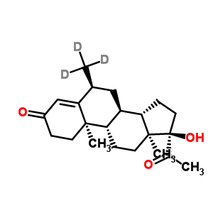 D3-甲羥孕酮結(jié)構(gòu)式_162462-69-3結(jié)構(gòu)式