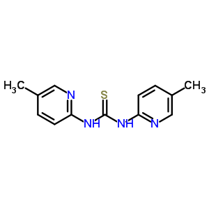 Thiourea,n,n-bis(5-methyl-2-pyridinyl)-Structure,16407-30-0Structure Thiourea,n,n-bis(5-methyl-2-pyridinyl)- Structure,16407-30-0Structure