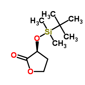 (-)-(3S)-3-{[叔丁基(二甲基)甲硅烷基]氧基}二氫呋喃-2(3H)-酮結(jié)構(gòu)式_164264-14-6結(jié)構(gòu)式