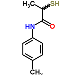 Propanamide, 2-mercapto-n-(4-methylphenyl)-Structure,16537-30-7Structure Propanamide, 2-mercapto-n-(4-methylphenyl)- Structure,16537-30-7Structure