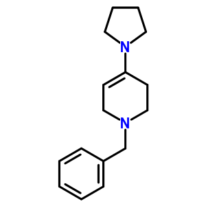 1-Benzyl-1,2,3,6-tetrahydro-4-(pyrrolidin-1-yl)pyridineStructure,16675-58-4Structure 1-Benzyl-1,2,3,6-tetrahydro-4-(pyrrolidin-1-yl)pyridine Structure,16675-58-4Structure