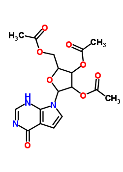 3,7-二氫-7-(2,3,5-三-o-乙?；?b-d-呋核亞硝脲)-4H-吡咯并[2,3-d]嘧啶-4-酮結(jié)構(gòu)式_16754-78-2結(jié)構(gòu)式