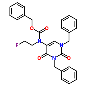 (9CI)-(2-氟乙基)[1,2,3,4-四氫-2,4-二氧代-1,3-雙(苯基甲基)-5-嘧啶]-氨基甲酸苯甲酯結(jié)構(gòu)式_16869-85-5結(jié)構(gòu)式