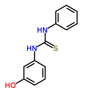 Thiourea,n-(3-hydroxyphenyl)-n-phenyl-Structure,17073-35-7Structure Thiourea,n-(3-hydroxyphenyl)-n-phenyl- Structure,17073-35-7Structure